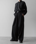 画像をギャラリービューアに読み込む, ssstein(シュタイン)の24AWコレクション OVERTUCKED EXTRA WIDE TROUSERS - BLACK 公式通販サイトsession福岡セレクトショップ
