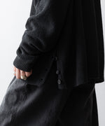 画像をギャラリービューアに読み込む, The Viridi-anneザ ヴィリディアンのLINEN KNIT POLOのBLACK 公式通販サイトsession福岡セレクトショップ
