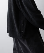 画像をギャラリービューアに読み込む, The Viridi-anneザ ヴィリディアンのLINEN KNIT POLOのBLACK 公式通販サイトsession福岡セレクトショップ
