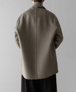 画像をギャラリービューアに読み込む, ssstein(シュタイン)のWOOL CASHMERE BEAVER REVERSIBLE STOLE JACKET - TAUPE GREYの公式通販サイトsession福岡セレクトショップ
