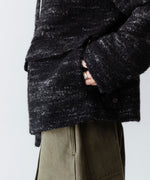 画像をギャラリービューアに読み込む, 【INTÉRIM】DOUBLE FACE HAIRY BABY LAMA WOOL SPORTS JACKET - RAW BLACK
