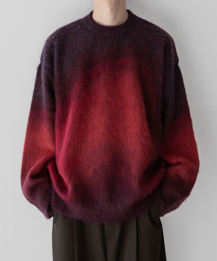 stein(シュタイン)の23AWコレクションOVERSIZED GRADATION MOHAIR LSのRED