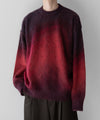 【stein】OVERSIZED GRADATION MOHAIR LS - RED