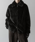 画像をギャラリービューアに読み込む, ssstein(シュタイン)の24AWコレクション ACRYLIC FUR JACKET - GREY KHAKI 公式通販サイトsession福岡セレクトショップ
