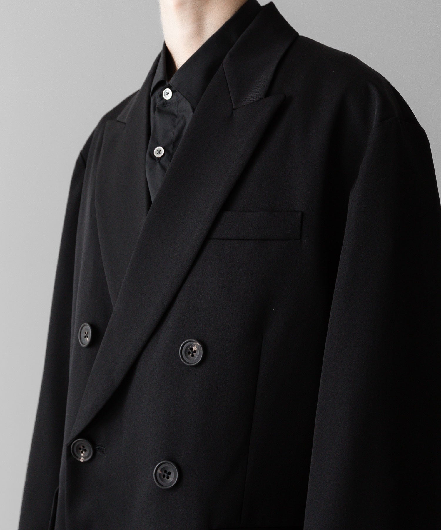 ssstein(シュタイン)の24AWコレクション OVERSIZED DOUBLE BREASTED JACKET - BLACK 公式通販サイトsession福岡セレクトショップ