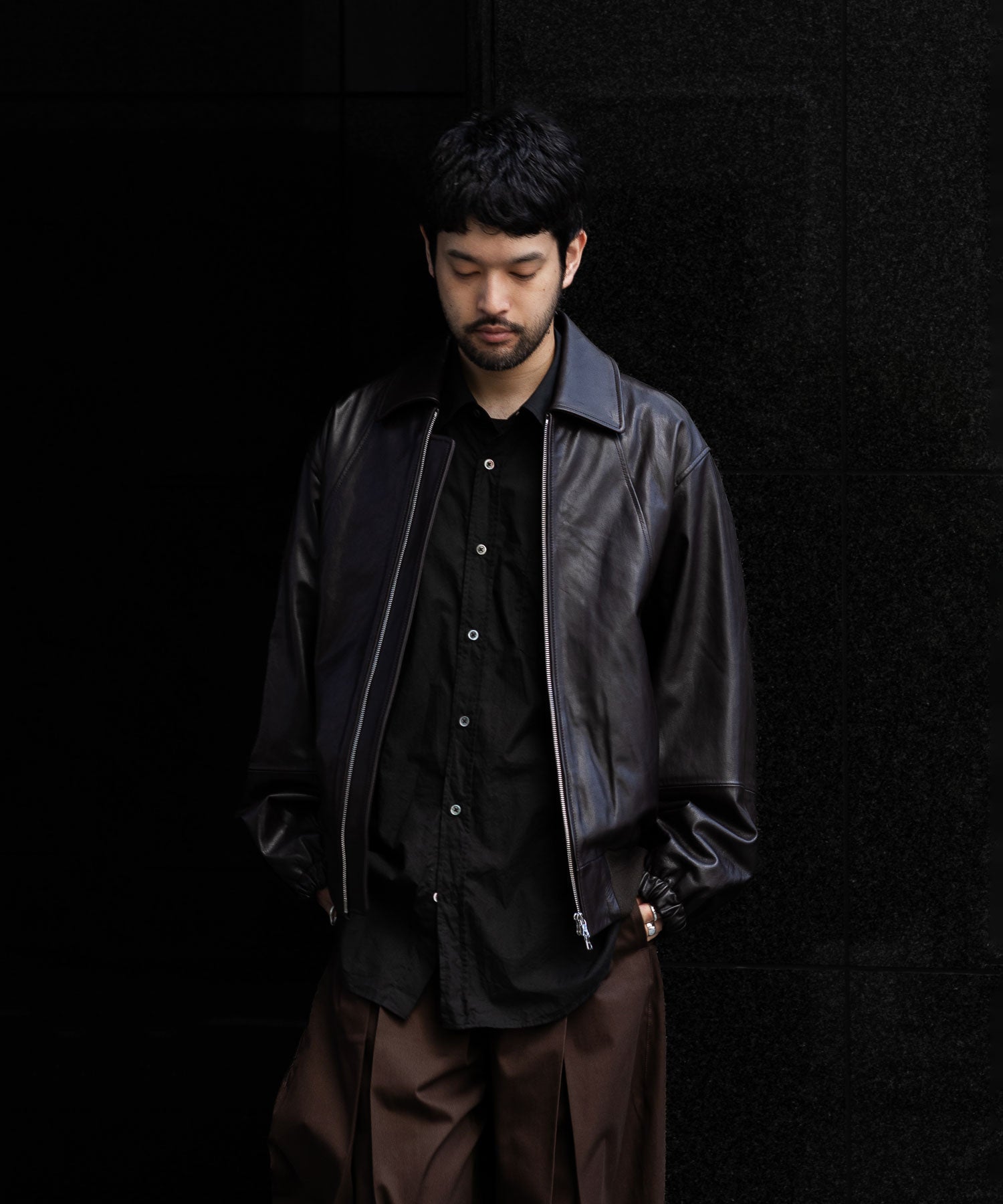 sage NATION セイジネーションのBOX PLEAT TROUSER - BROWNの公式通販サイトsession福岡セレクトショップ 