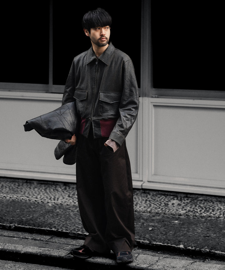 ANTHEM A アンセムエーのCRACK TERRY BLOUSONのBROWN 公式通販サイトsession福岡セレクトショップ