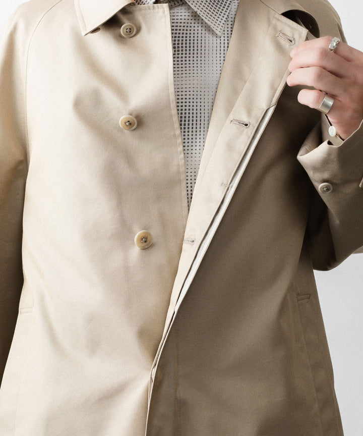 REVERBERATE リバーバレイトのTRENCH COAT SHORT-PLのBEIGE 公式通販サイトsession福岡セレクトショップ
