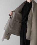 画像をギャラリービューアに読み込む, 【ssstein】WOOL CASHMERE BEAVER REVERSIBLE STOLE JACKET - TAUPE GREY
