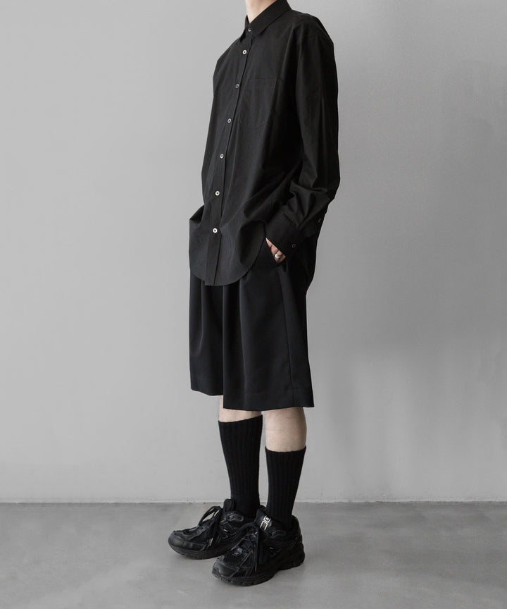 ssstein stein(シュタイン)の24SSコレクションWIDE EASY SHORT TROUSERSのBLACK 公式通販サイトsession福岡セレクトショップ