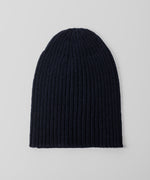 画像をギャラリービューアに読み込む, 【INTÉRIM】YAK MOHAIR KNIT CAP - NAVY
