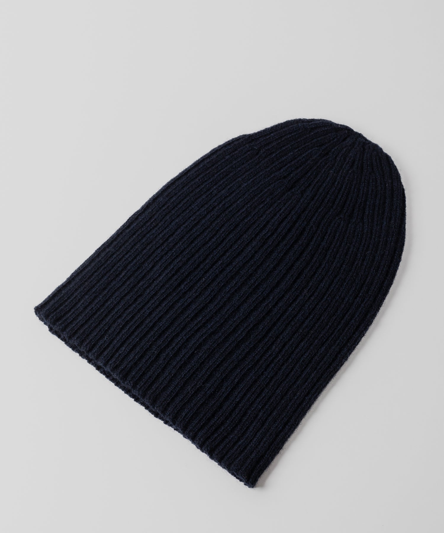 【INTÉRIM】YAK MOHAIR KNIT CAP - NAVY