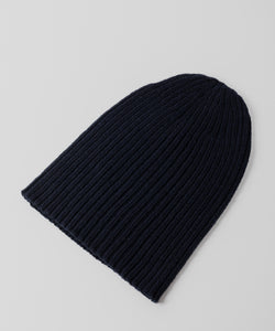 【INTÉRIM】YAK MOHAIR KNIT CAP - NAVY