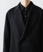 画像をギャラリービューアに読み込む, ssstein(シュタイン)のWOOL/CASHMERE REVERSIBLE PEAK LAPEL JACKET - BLACK × BLACKの公式通販サイトsession福岡セレクトショップ
