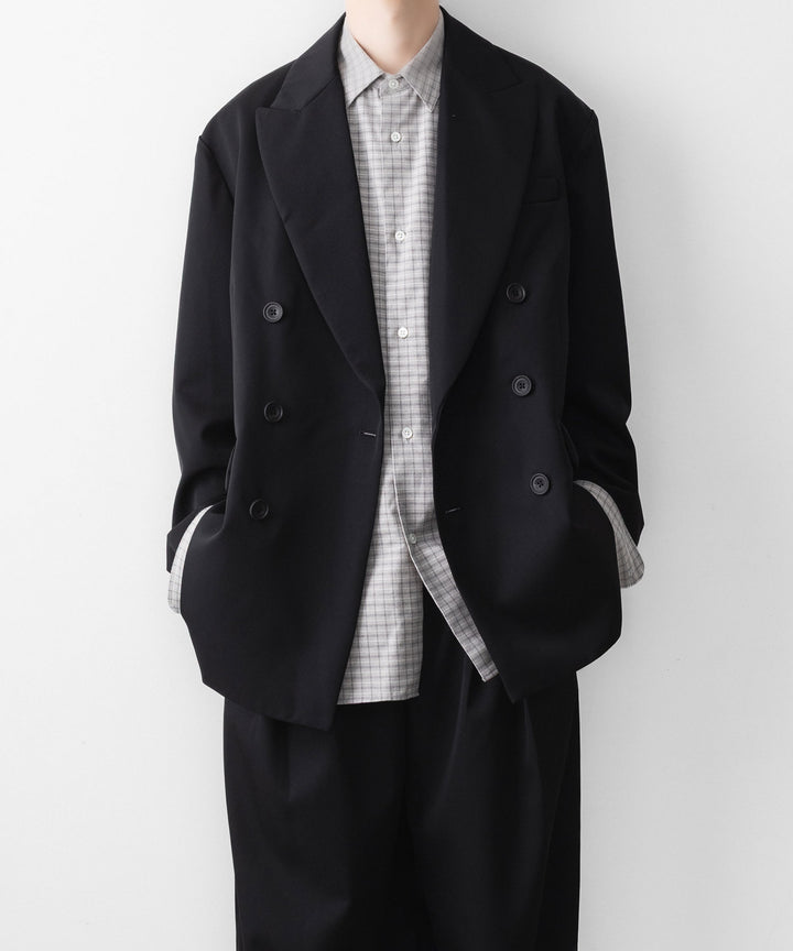 ssstein(シュタイン)のCOTTON LLAMA OVERSIZED REGULAR COLLAR SHIRT - GRAPH CHECKの公式通販サイトsession福岡セレクトショップ
