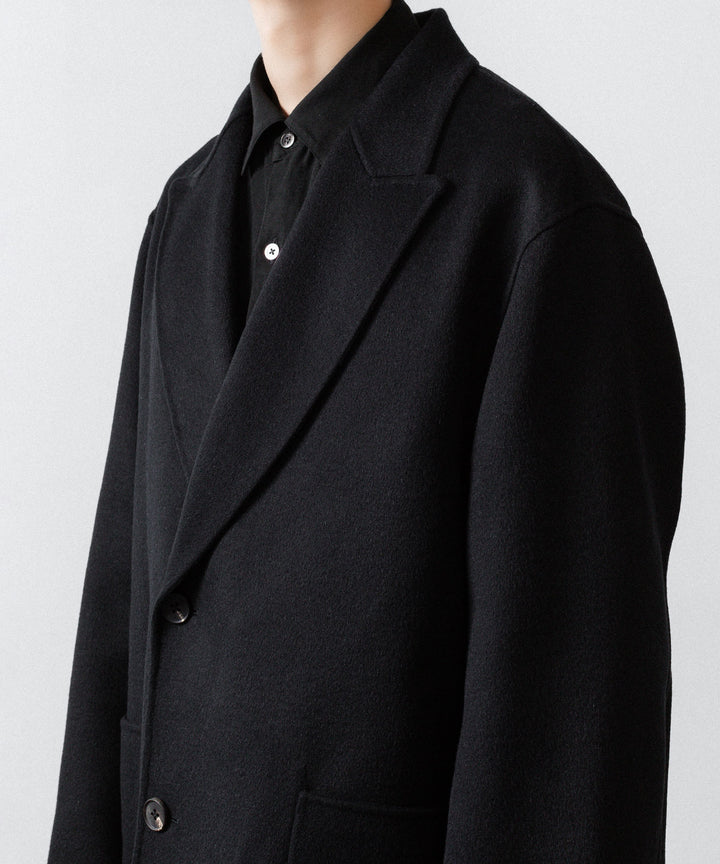 ssstein(シュタイン)のWOOL/CASHMERE REVERSIBLE PEAK LAPEL JACKET - BLACK × BLACKの公式通販サイトsession福岡セレクトショップ