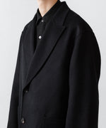 画像をギャラリービューアに読み込む, ssstein(シュタイン)のWOOL/CASHMERE REVERSIBLE PEAK LAPEL JACKET - BLACK × BLACKの公式通販サイトsession福岡セレクトショップ
