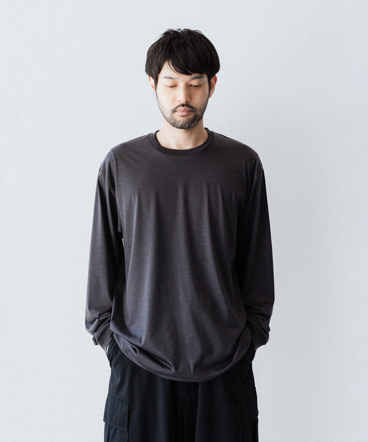 KANEMASA PHIL.-カネマサフィル36G WOOL L/S TEEのCHARCOAL公式通販サイトsession福岡セレクトショップ