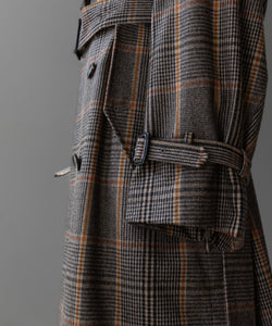 stein(シュタイン)の23AWコレクションOVERSIZED TRENCH COATのGLEN CHECK sessionセッション福岡セレクトショップ 公式通販サイト