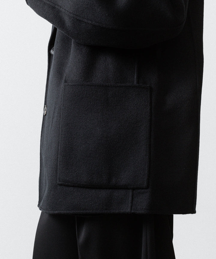 ssstein(シュタイン)のWOOL/CASHMERE REVERSIBLE PEAK LAPEL JACKET - BLACK × BLACKの公式通販サイトsession福岡セレクトショップ