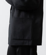 画像をギャラリービューアに読み込む, ssstein(シュタイン)のWOOL/CASHMERE REVERSIBLE PEAK LAPEL JACKET - BLACK × BLACKの公式通販サイトsession福岡セレクトショップ
