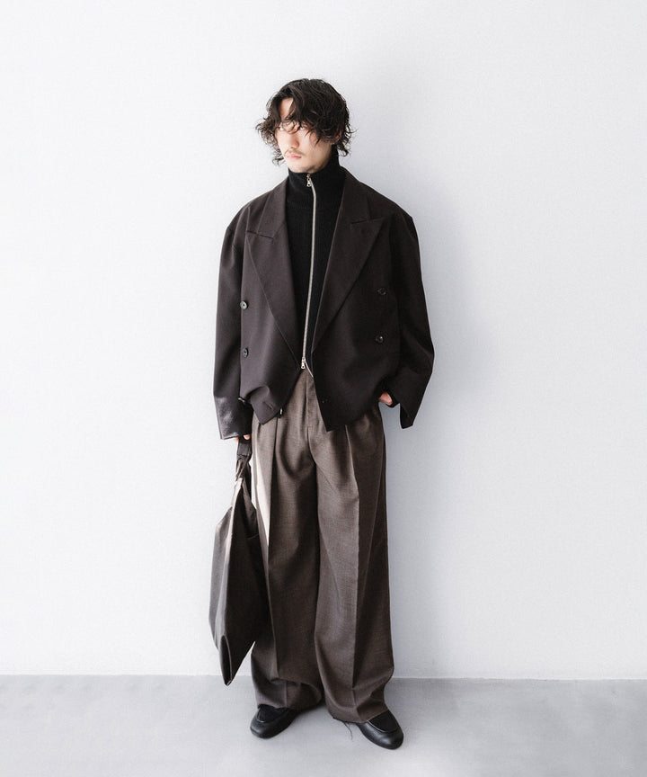 CODA -コーダのBROWN WOOL CUT OFF DOUBLE BREASTED LENTO BLAZERのBROWN公式通販サイトsession福岡セレクトショップ