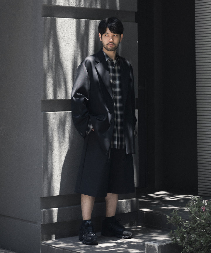 ssstein(シュタイン)のCOTTON VISCOSE OVERSIZED LS SHIRT - BLACK OMBREの公式通販サイトsession福岡セレクトショップ