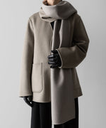 画像をギャラリービューアに読み込む, ssstein(シュタイン)のWOOL CASHMERE BEAVER REVERSIBLE STOLE JACKET - TAUPE GREYの公式通販サイトsession福岡セレクトショップ
