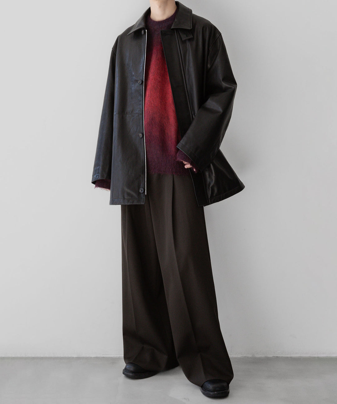 stein(シュタイン)の23AWコレクションOVERSIZED GRADATION MOHAIR LSのRED