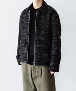 画像をギャラリービューアに読み込む, 【INTÉRIM】DOUBLE FACE HAIRY BABY LAMA WOOL SPORTS JACKET - RAW BLACK
