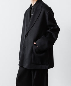 ssstein / シュタイン】WOOL/CASHMERE REVERSIBLE PEAK LAPEL JACKET