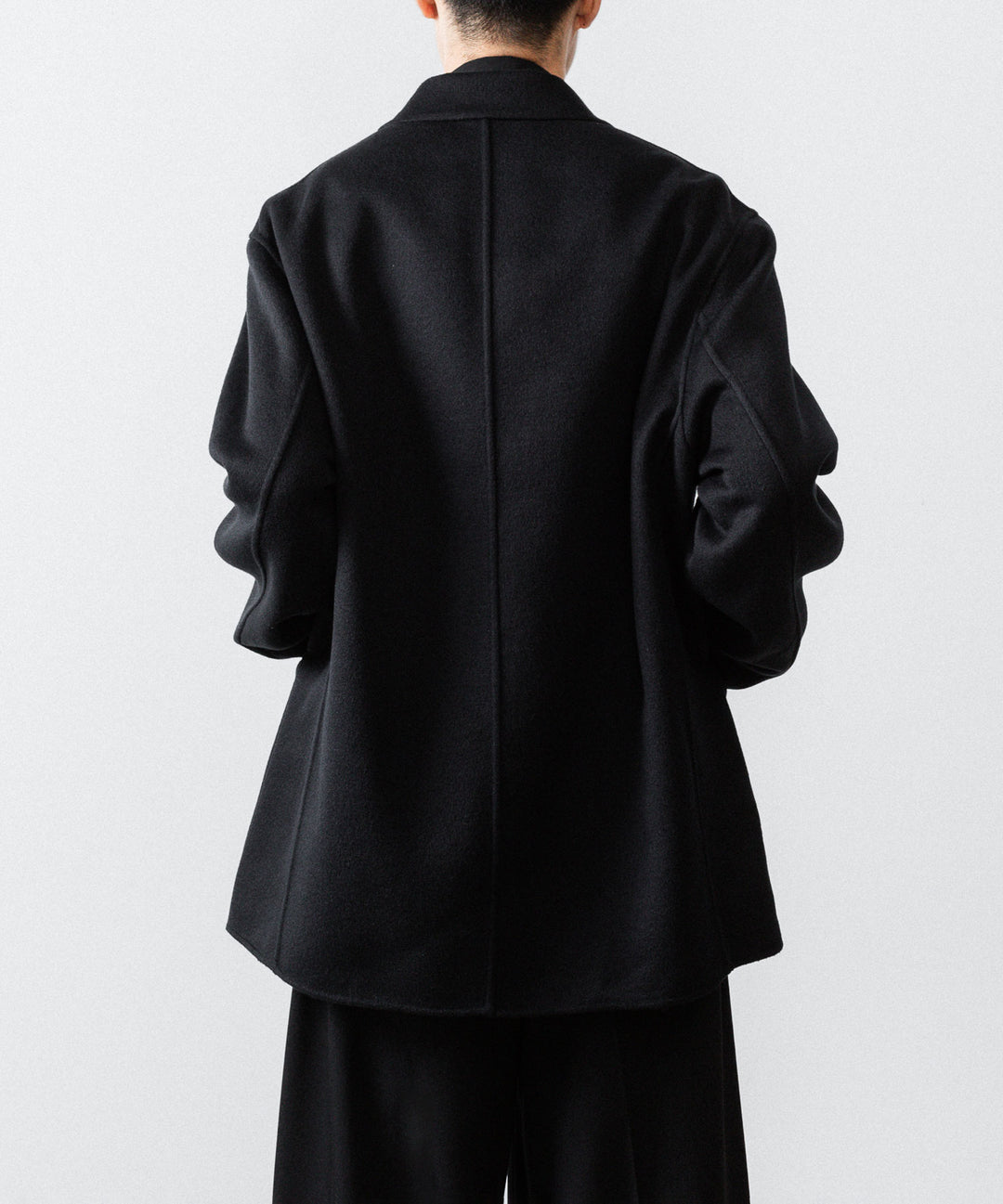 ssstein(シュタイン)のWOOL/CASHMERE REVERSIBLE PEAK LAPEL JACKET - BLACK × BLACKの公式通販サイトsession福岡セレクトショップ