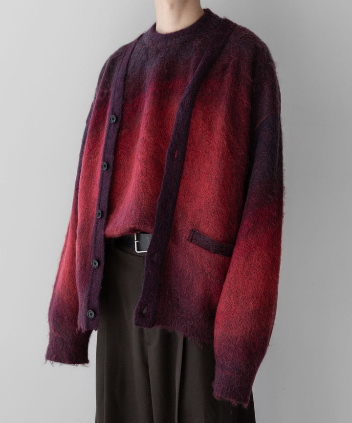 stein(シュタイン)の23AWコレクションOVERSIZED GRADATION MOHAIR LSのRED