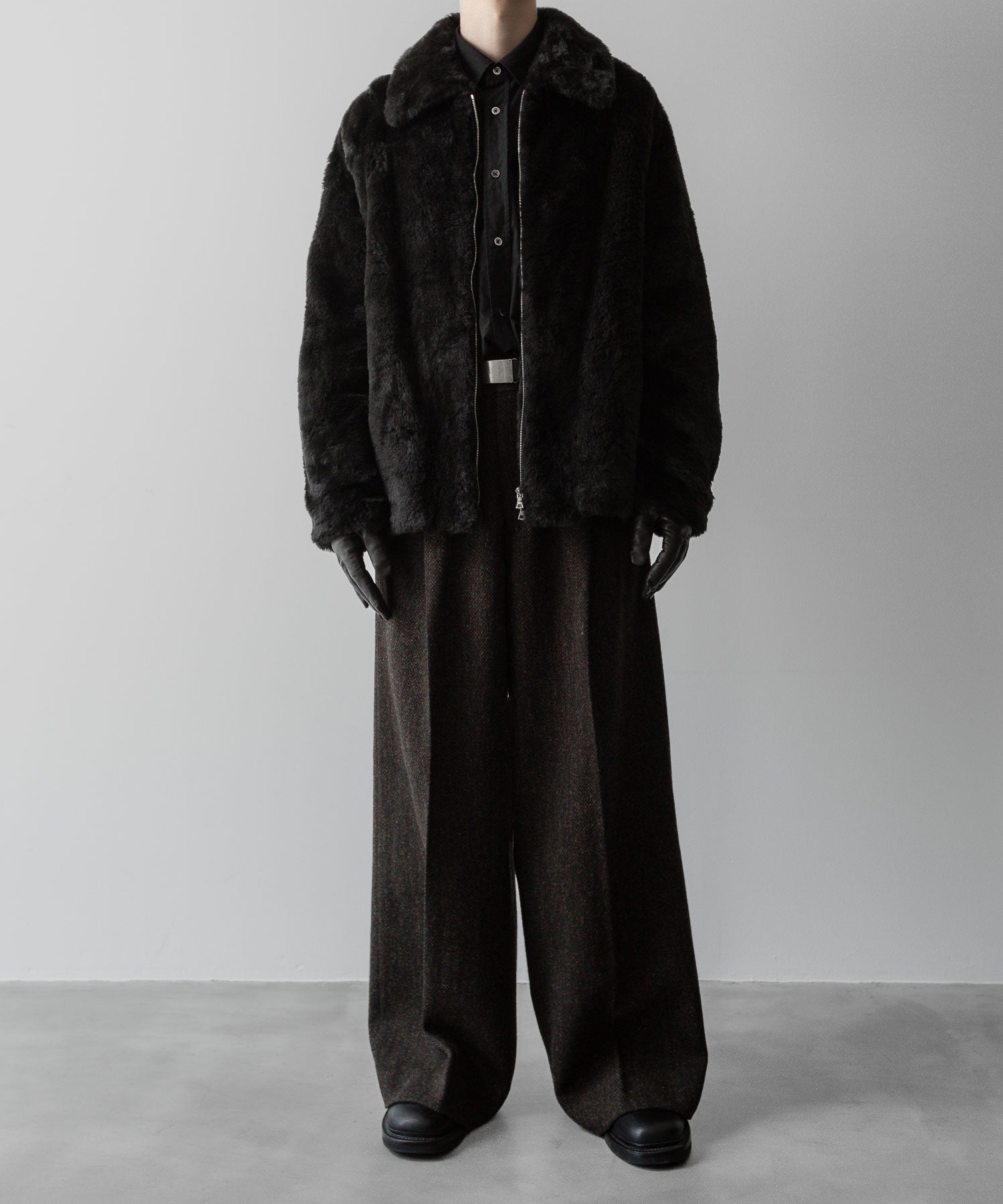 ssstein(シュタイン)の24AWコレクション EXTRA WIDE TROUSERS (HARRIS TWEED) - DARK BROWN 公式通販サイトsession福岡セレクトショップ