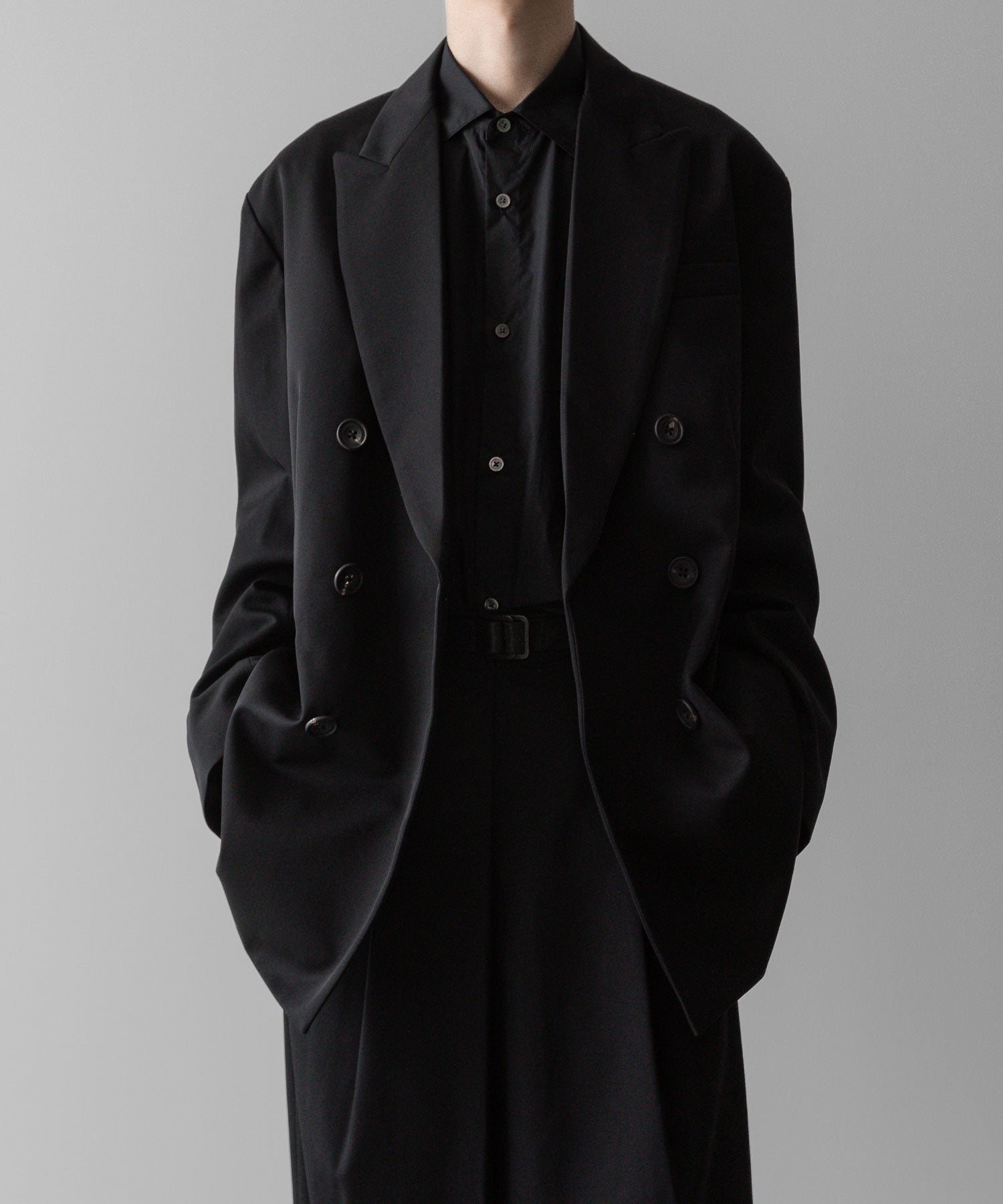 ssstein(シュタイン)の24AWコレクション OVERSIZED DOUBLE BREASTED JACKET - BLACK 公式通販サイトsession福岡セレクトショップ