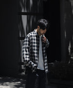 画像をギャラリービューアに読み込む, ssstein(シュタイン)のCOTTON VISCOSE OVERSIZED LS SHIRT - BLACK OMBREの公式通販サイトsession福岡セレクトショップ
