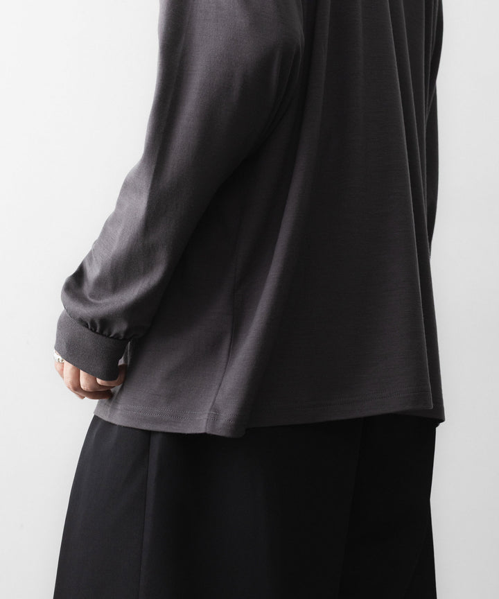ssstein(シュタイン)のFINE WOOL OVERSIZED LONG SLEEVE TEE - CHARCOALの公式通販サイトsession福岡セレクトショップ