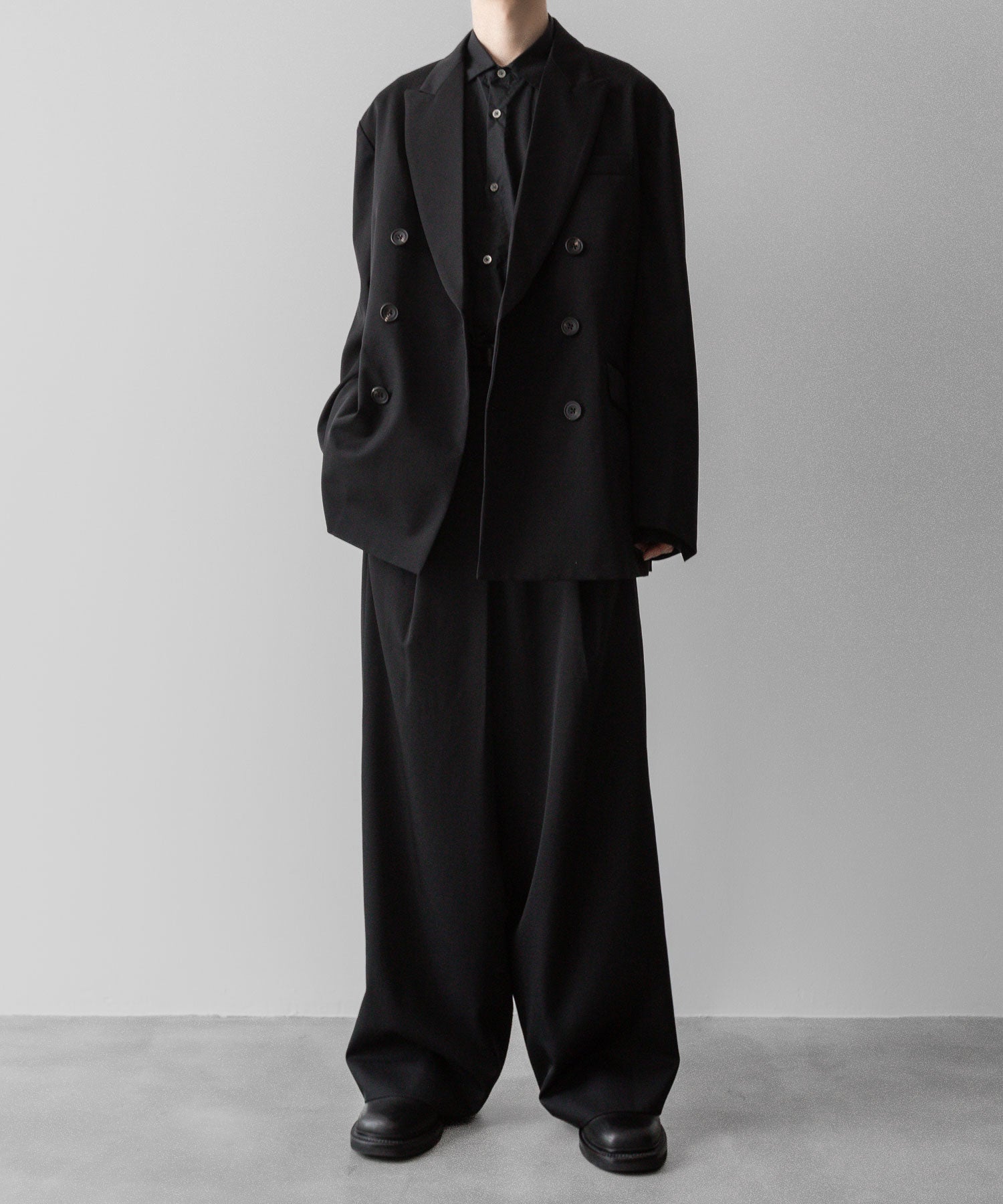 ssstein(シュタイン)の24AWコレクション OVERSIZED DOUBLE BREASTED JACKET - BLACK 公式通販サイトsession福岡セレクトショップ