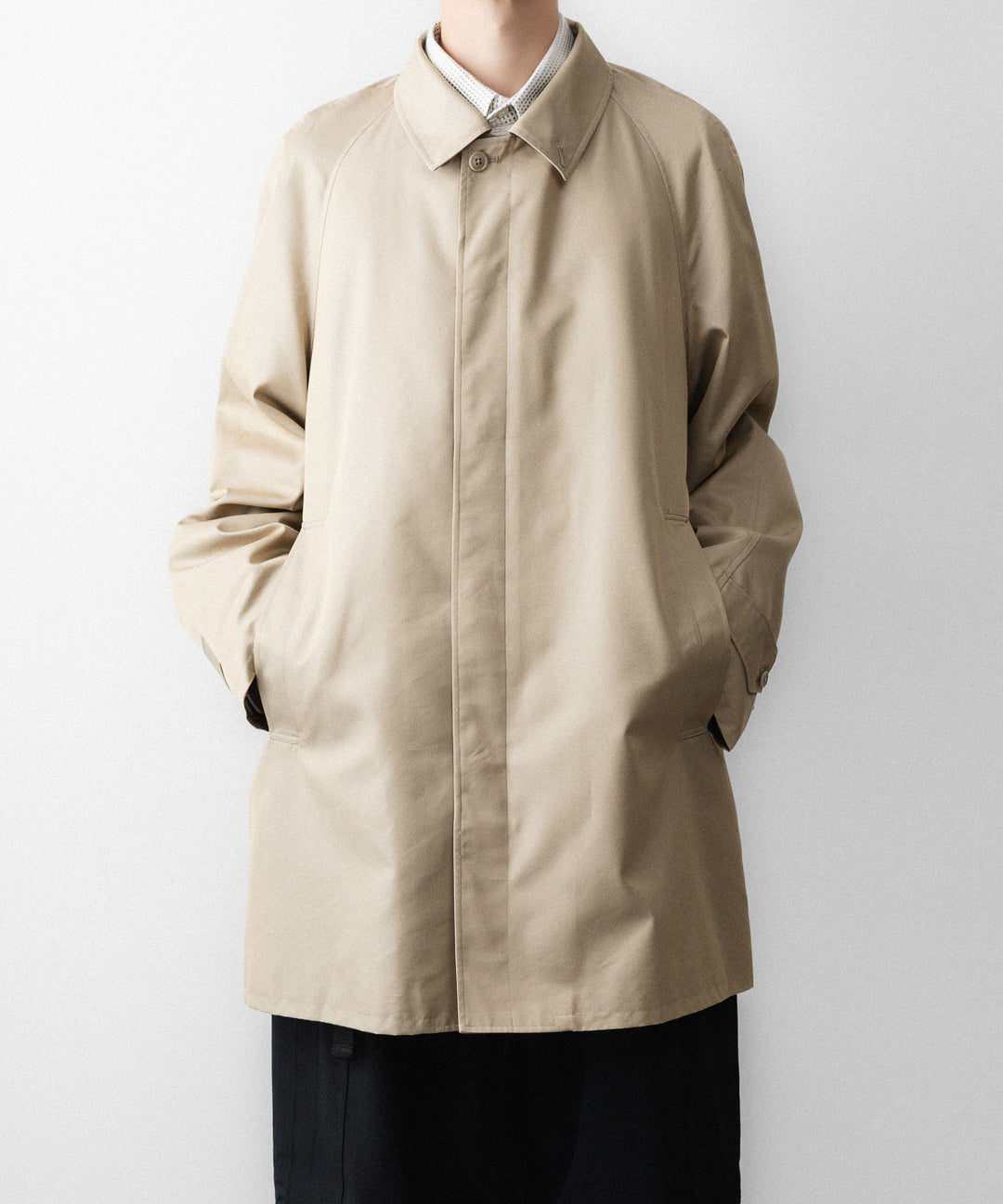 REVERBERATE リバーバレイトのTRENCH COAT SHORT-PLのBEIGE 公式通販サイトsession福岡セレクトショップ