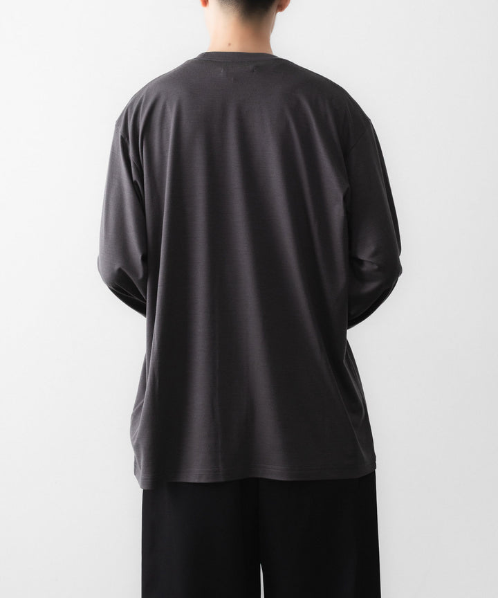 ssstein(シュタイン)のFINE WOOL OVERSIZED LONG SLEEVE TEE - CHARCOALの公式通販サイトsession福岡セレクトショップ