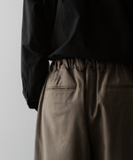 画像をギャラリービューアに読み込む, ssstein(シュタイン)の24AWコレクション EASY WIDE TROUSERS (2/72梳毛フラノ) - DARK BEIGE 公式通販サイトsession福岡セレクトショップ
