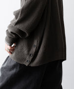 画像をギャラリービューアに読み込む, The Viridi-anneザ ヴィリディアンのLINEN KNIT POLOのGRAY BROWN 公式通販サイトsession福岡セレクトショップ
