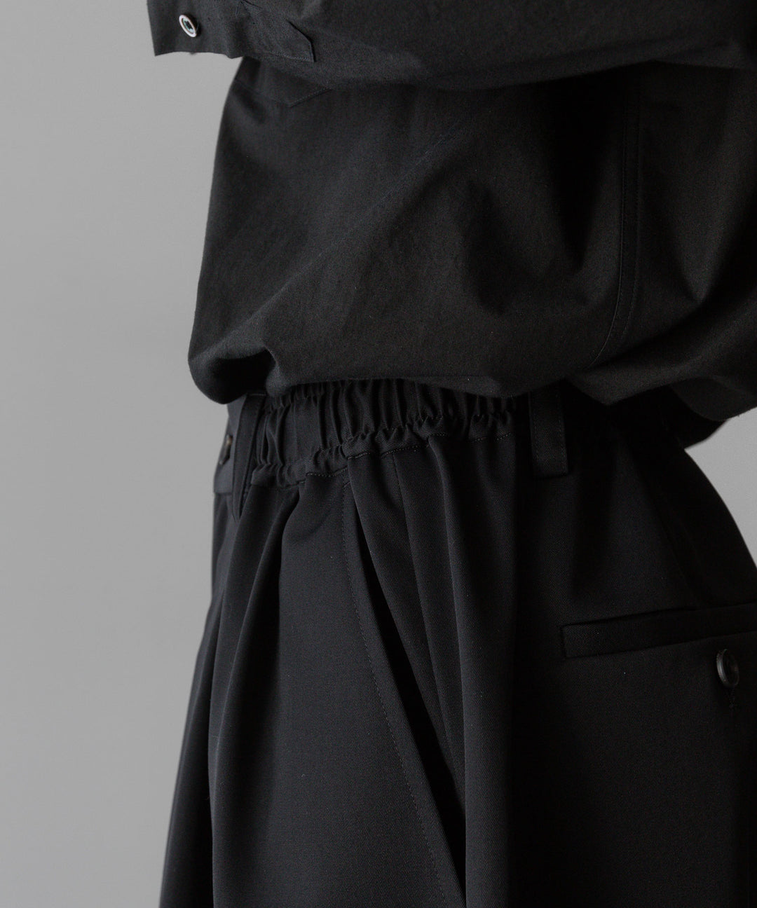 ssstein stein(シュタイン)の24SSコレクションWIDE EASY SHORT TROUSERSのBLACK 公式通販サイトsession福岡セレクトショップ