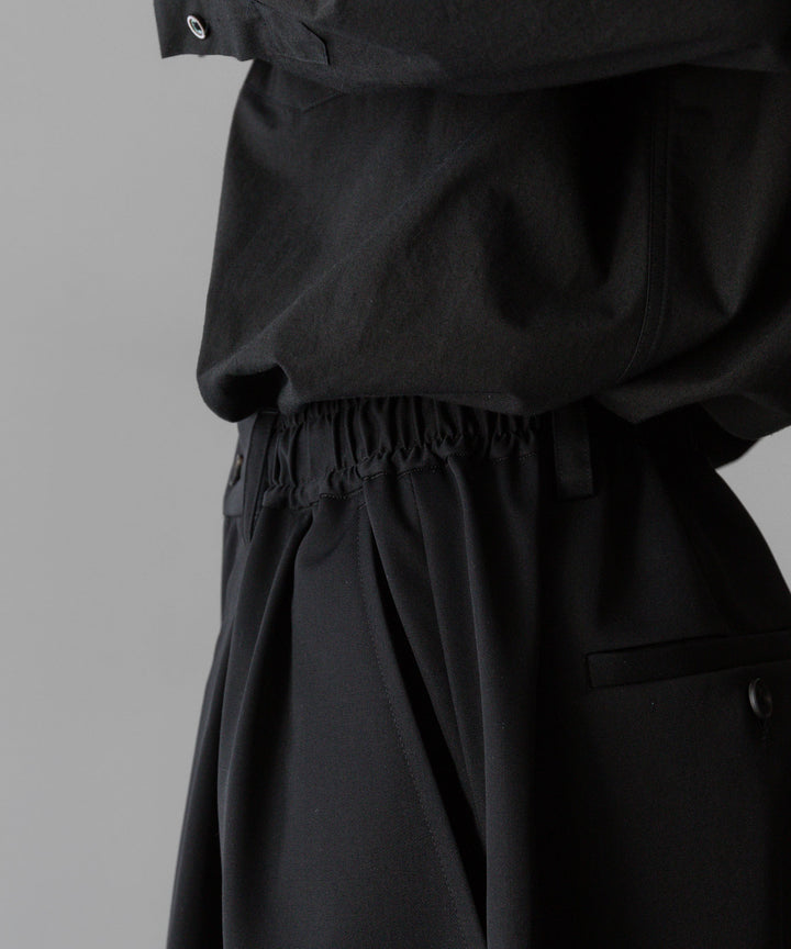 ssstein stein(シュタイン)の24SSコレクションWIDE EASY SHORT TROUSERSのBLACK 公式通販サイトsession福岡セレクトショップ