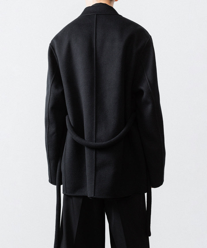 ssstein(シュタイン)のWOOL/CASHMERE REVERSIBLE PEAK LAPEL JACKET - BLACK × BLACKの公式通販サイトsession福岡セレクトショップ