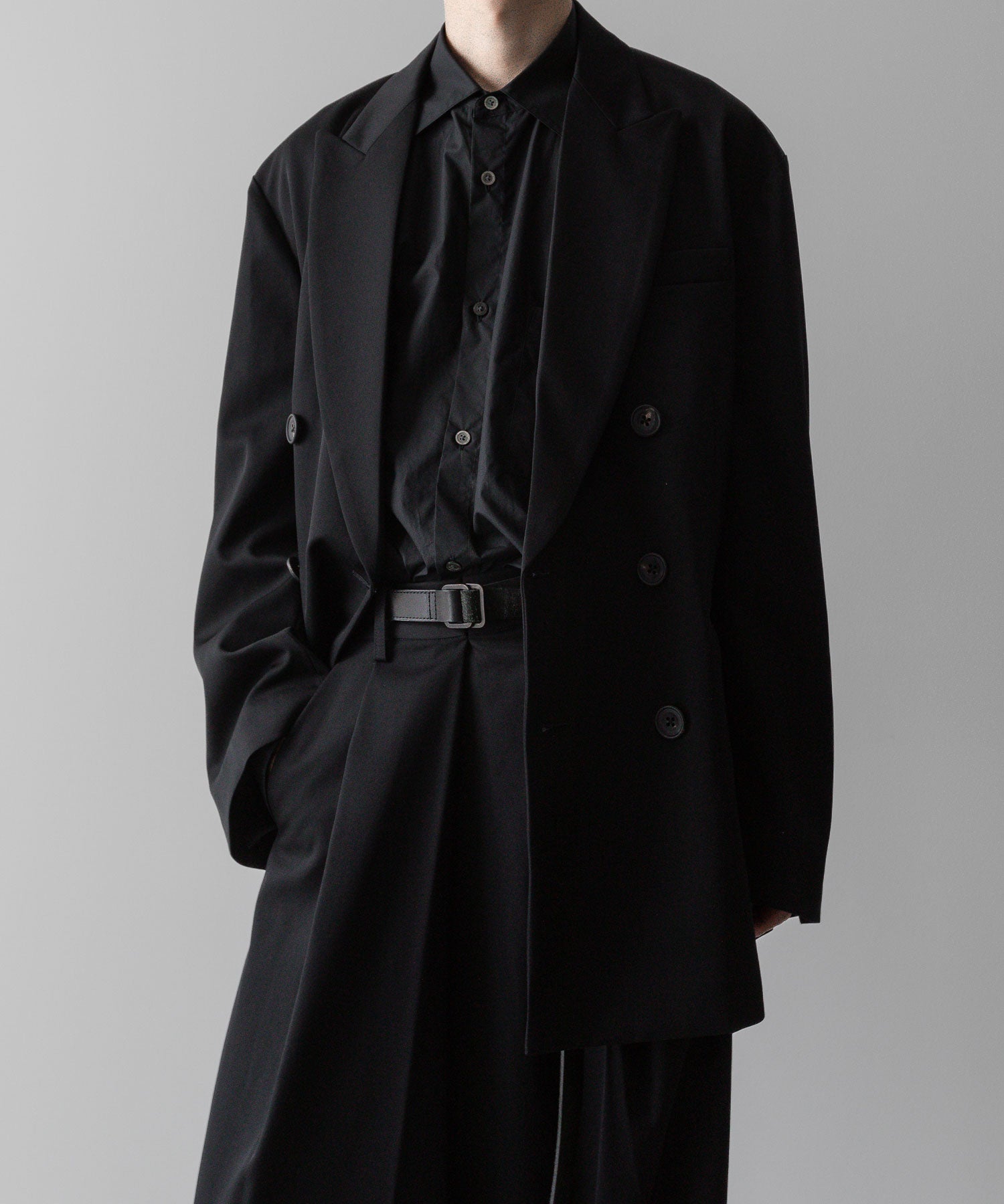 ssstein(シュタイン)の24AWコレクション OVERSIZED DOUBLE BREASTED JACKET - BLACK 公式通販サイトsession福岡セレクトショップ