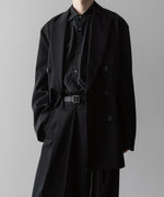 画像をギャラリービューアに読み込む, ssstein(シュタイン)の24AWコレクション OVERSIZED DOUBLE BREASTED JACKET - BLACK 公式通販サイトsession福岡セレクトショップ
