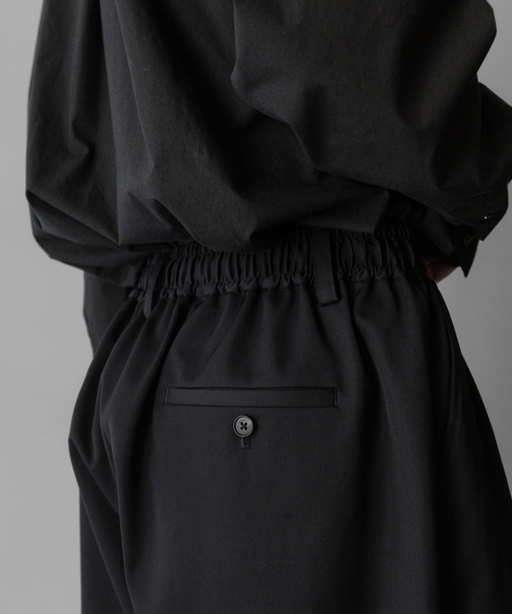 ssstein stein(シュタイン)の24SSコレクションWIDE EASY SHORT TROUSERSのBLACK 公式通販サイトsession福岡セレクトショップ