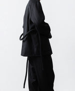 画像をギャラリービューアに読み込む, ssstein(シュタイン)のWOOL/CASHMERE REVERSIBLE PEAK LAPEL JACKET - BLACK × BLACKの公式通販サイトsession福岡セレクトショップ
