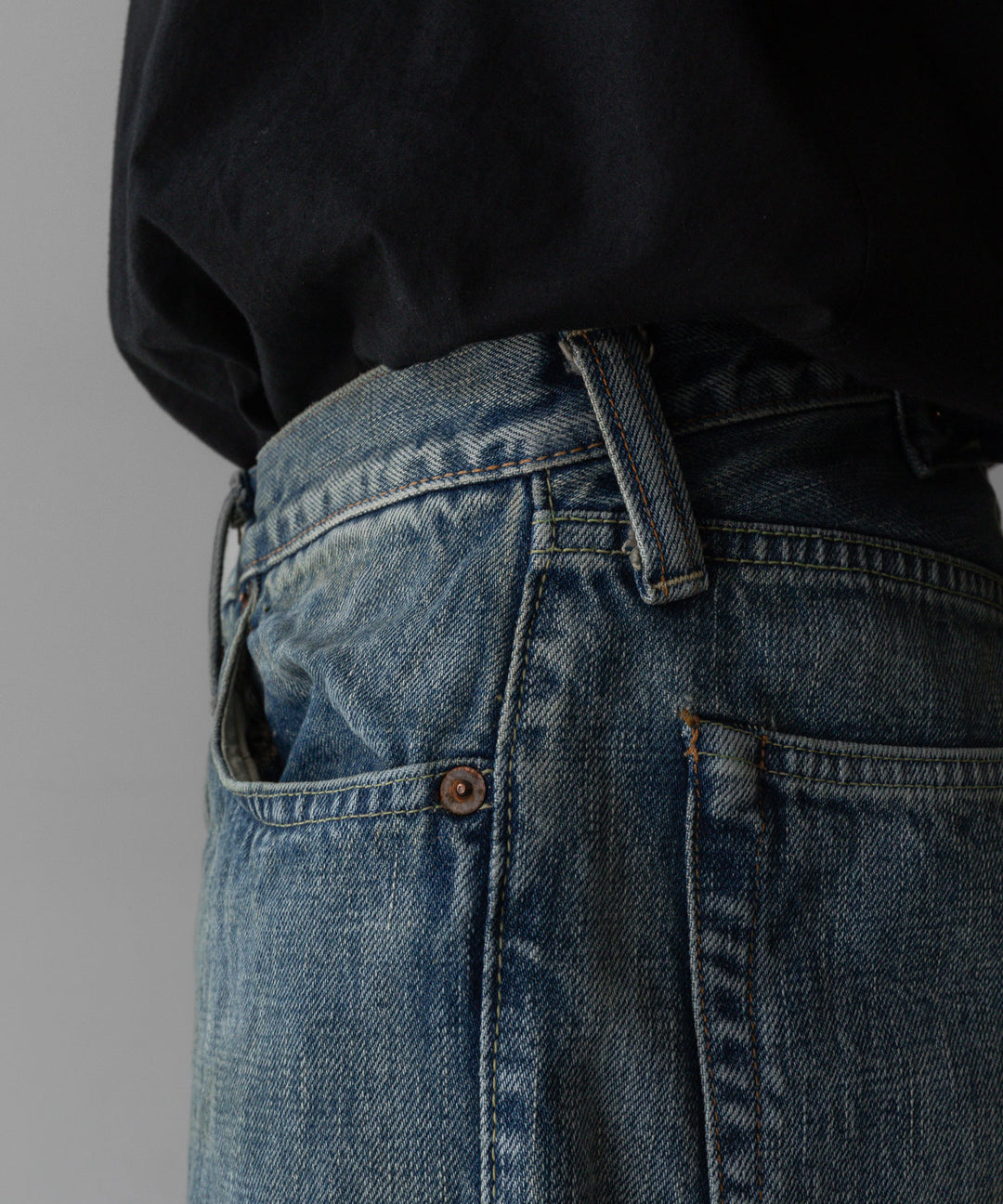 INTÉRIM - インテリムのVINTAGE WASHED "1937XX" SHUTTLE DENIM TROUSERSのSHABBYの公式通販サイトsession福岡セレクトショップ